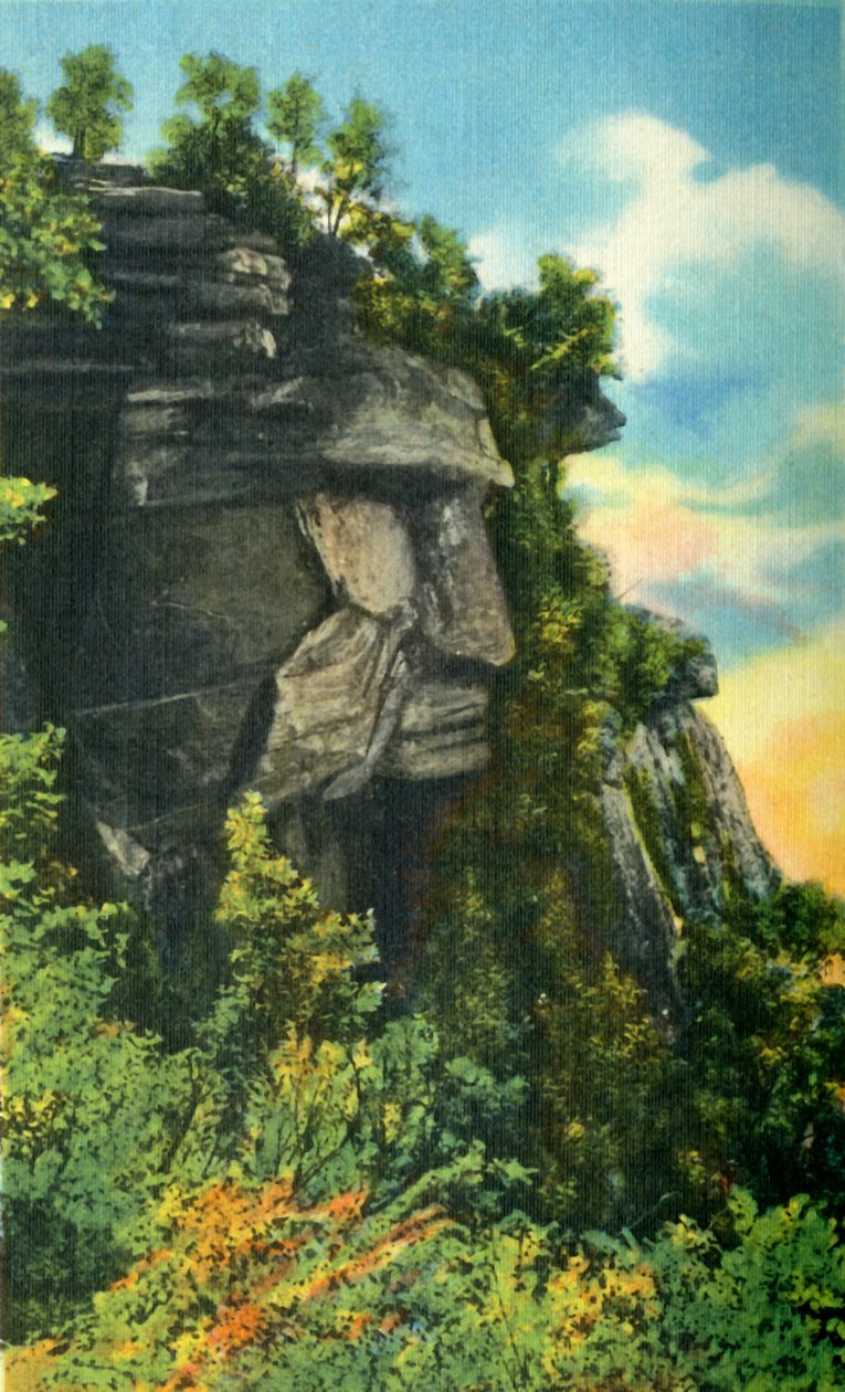 Caesars Head, nadmořská výška 3 227 stop, nejvyšší bod v Jižní Karolíně, 1942. od Unbekannt