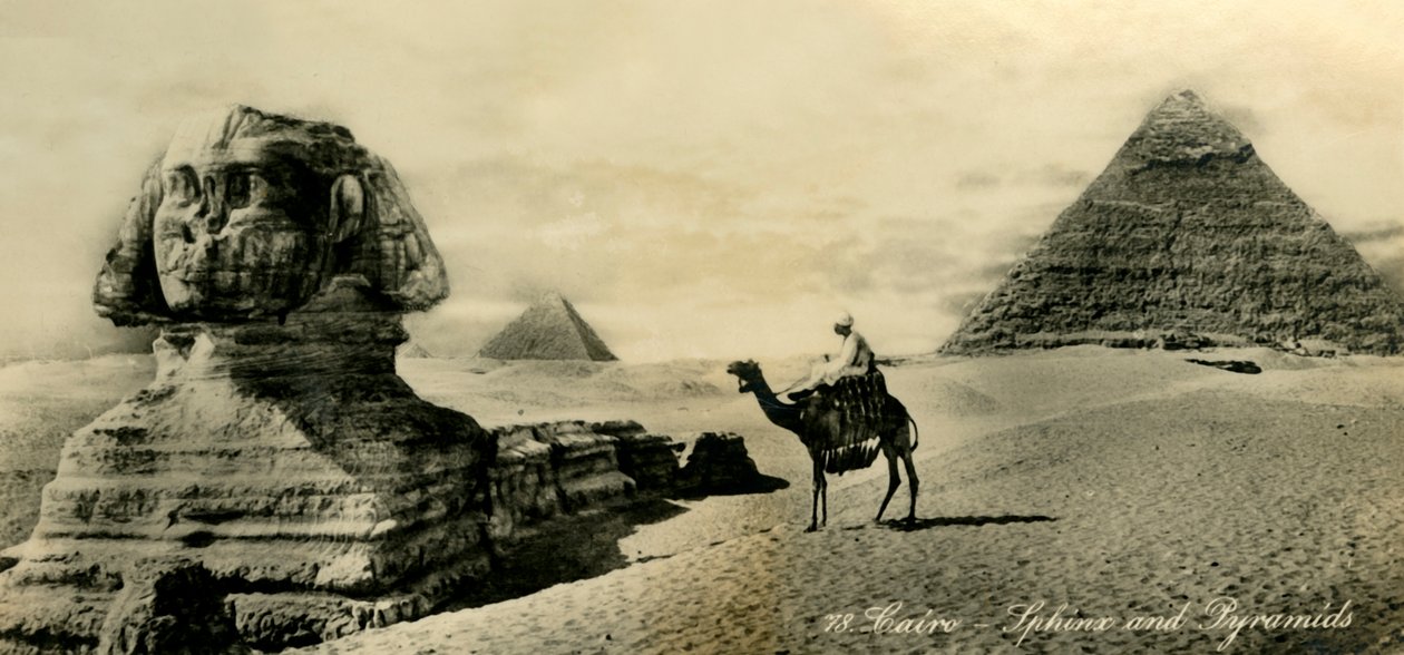 Káhira - Sfinga a pyramidy, c1918-c1939. od Unbekannt