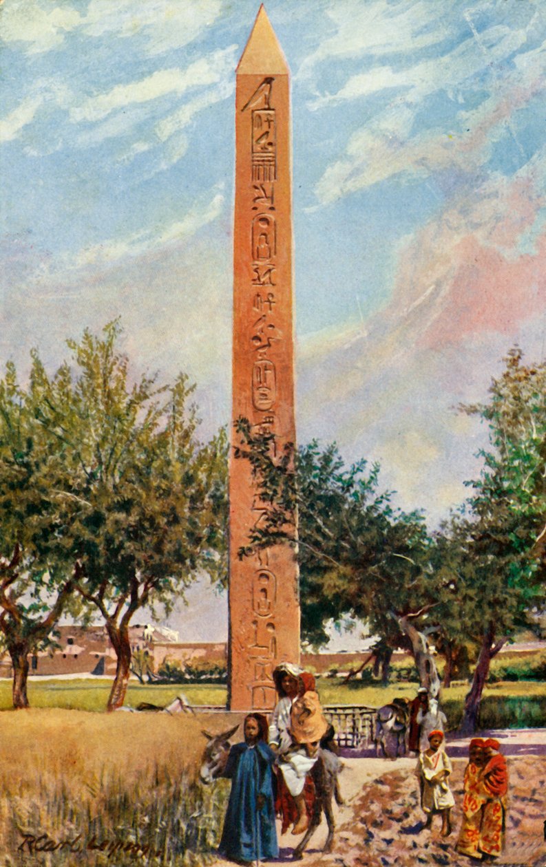 Káhira: Obelisk z Eliopolis, c1918-c1939. od Unbekannt