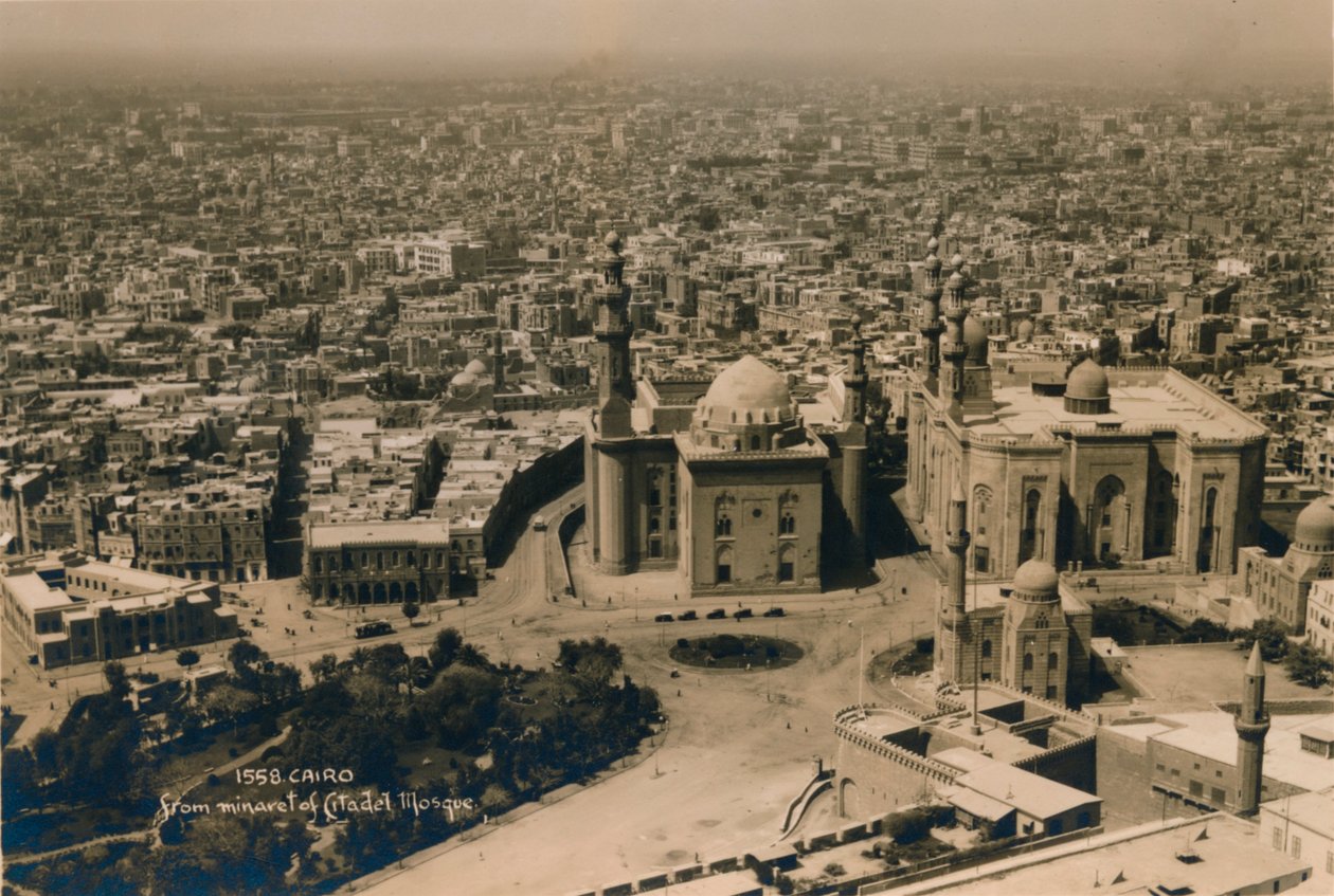 Káhira, z minaretu mešity Citadel, 1936 od Unbekannt
