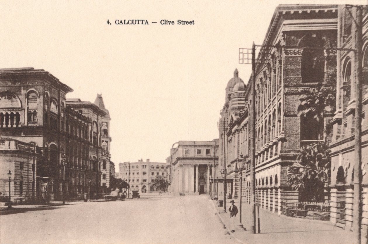 Kalkata - Clive Street, c1900 od Unbekannt