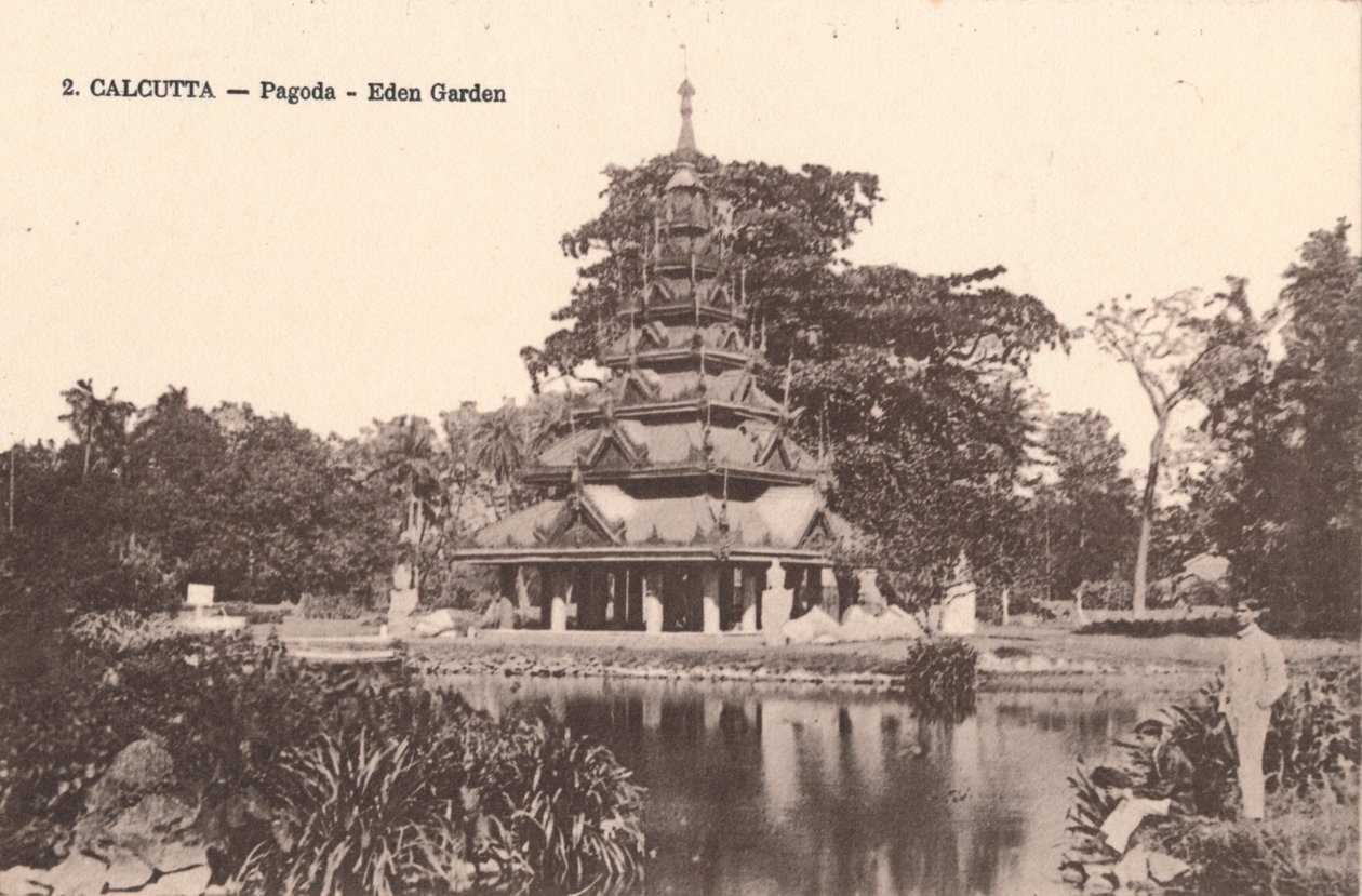 Kalkata - Pagoda - Eden Garden, c1900 od Unbekannt