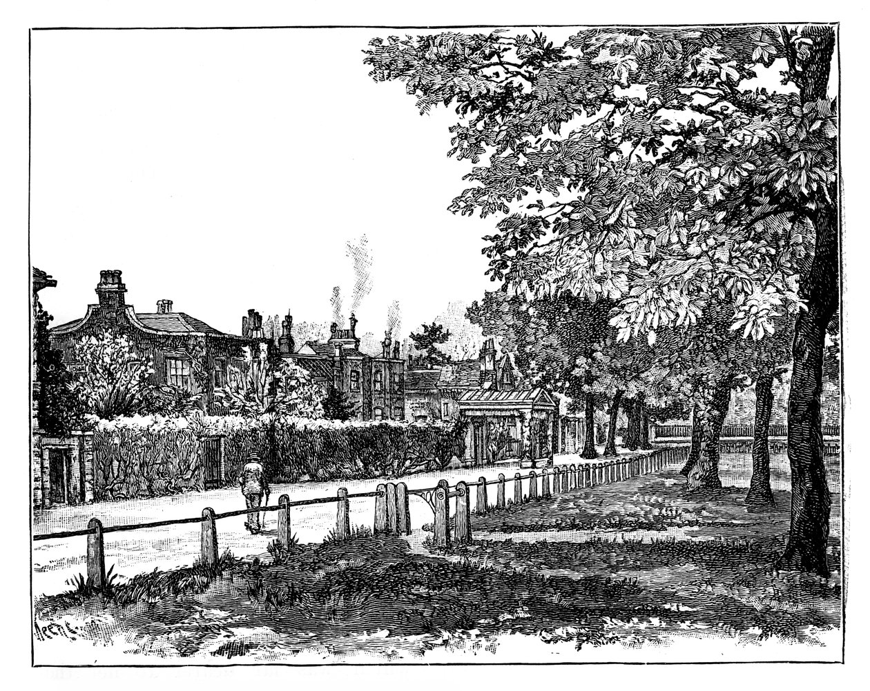 Cambridge Cottage, Kew, Londýn, 19. století od Unbekannt