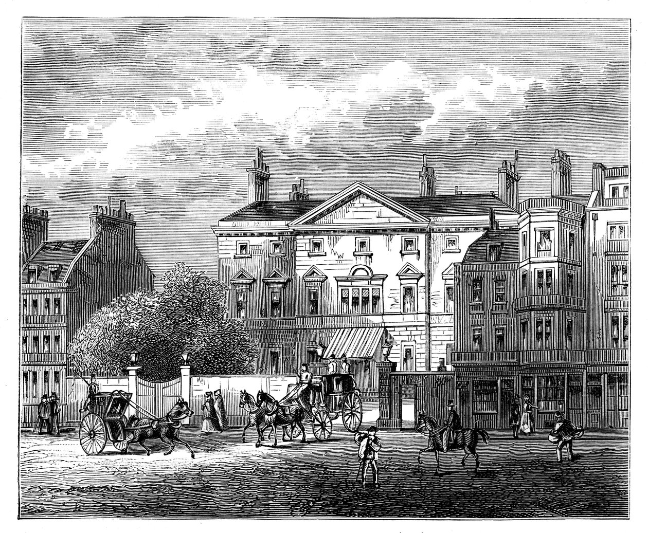 Cambridge House, Piccadilly, Londýn, 1854, c1888 od Unbekannt