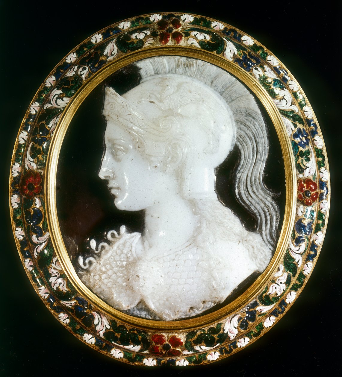 Cameo of Minerva, římská bohyně moudrosti od Unbekannt