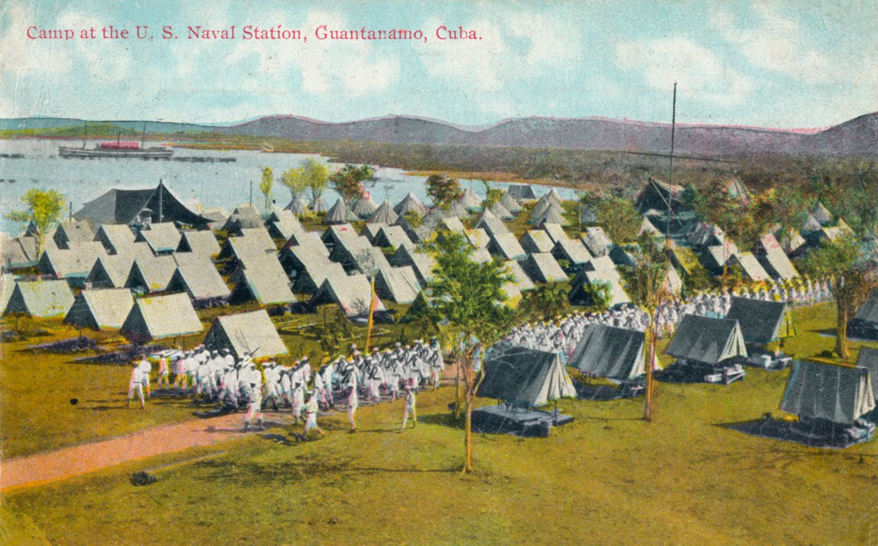Tábor na americké námořní stanici, Guatanamo, Kuba, c1911 od Unbekannt