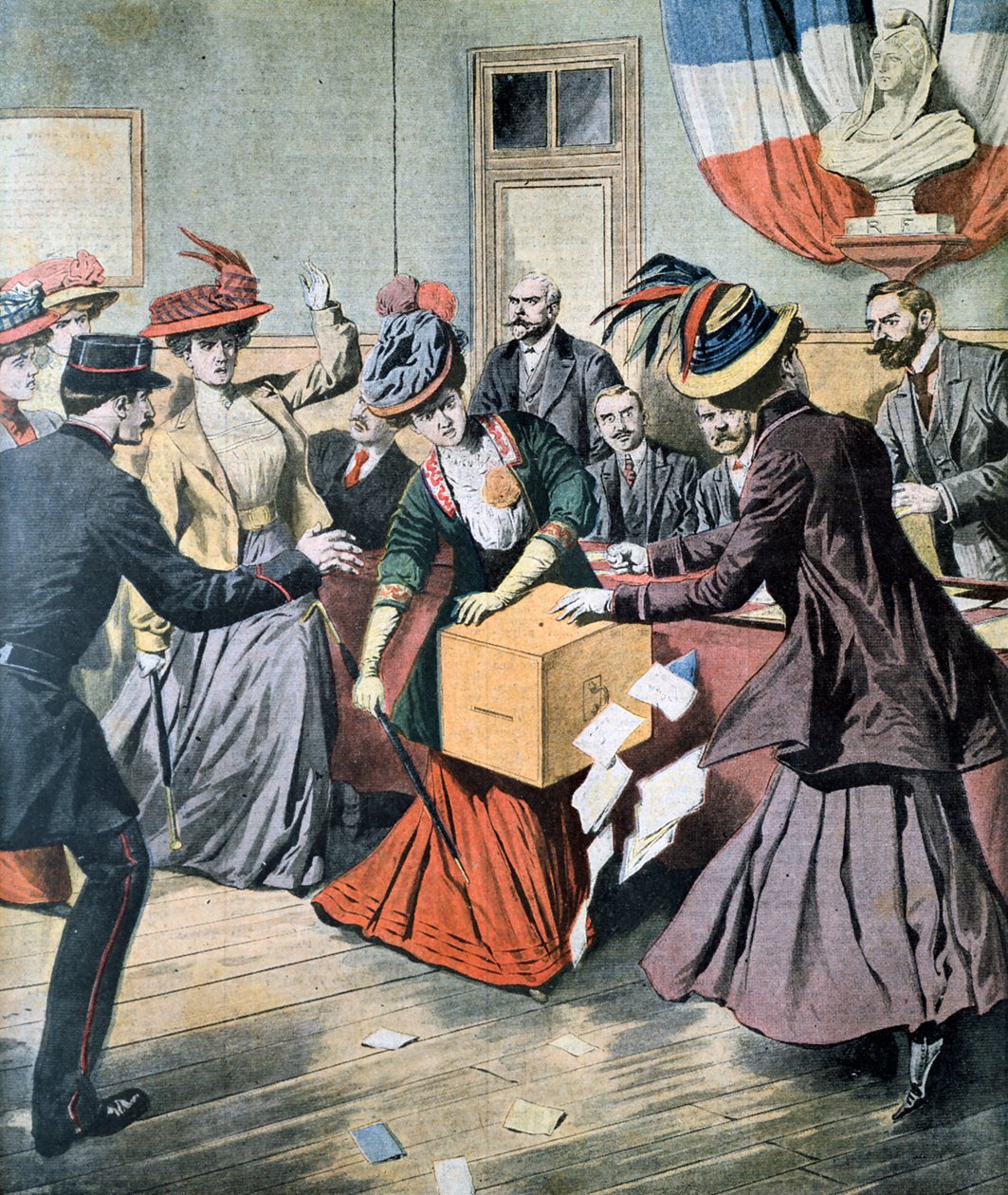 Kampaň za volební právo žen v Belgii, 1908 od Unbekannt