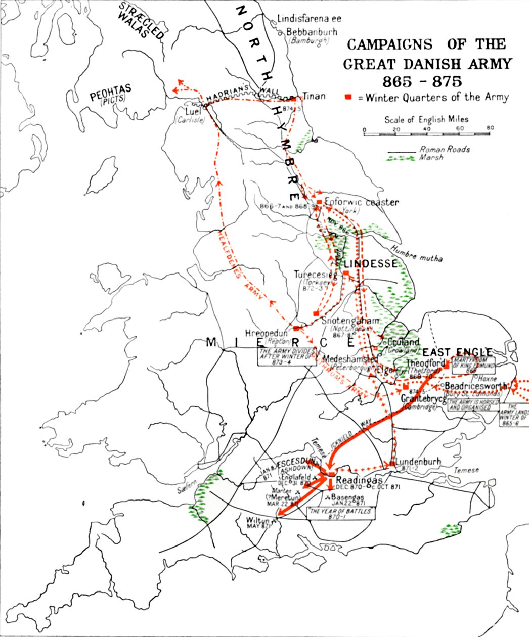 Tažení Velké dánské armády 865-875., 1935 od Unbekannt