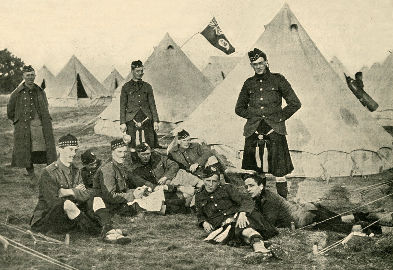 Kanadští vojáci, první světová válka, 1914, c1920. od Unbekannt