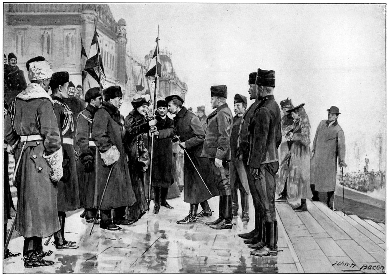 Kanadští vojáci se chystají odejít do búrské války, 1900 od Unbekannt