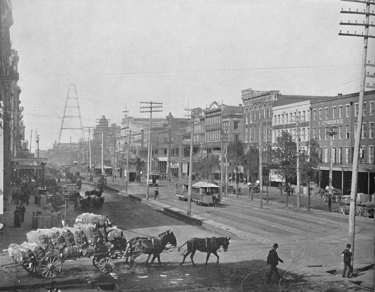 Canal Street, New Orleans, Louisiana, c1897. od Unbekannt