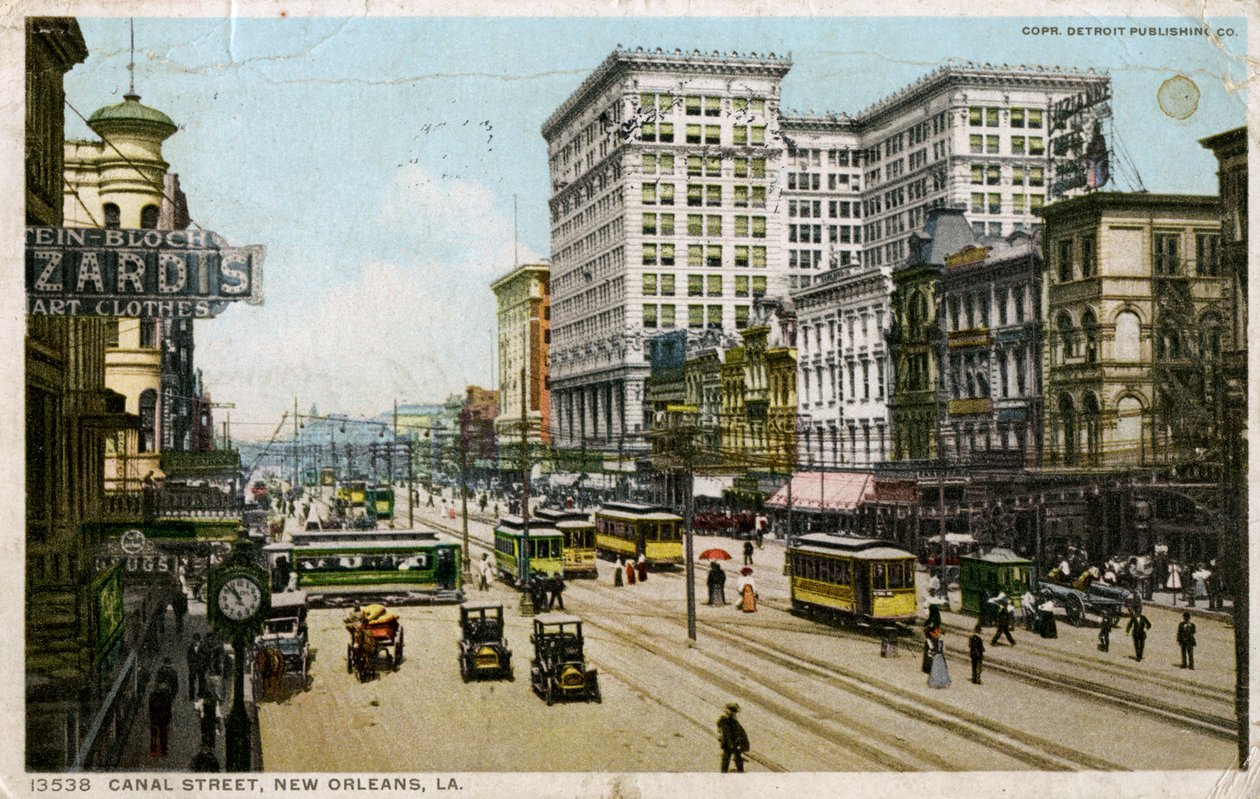 Canal Street, New Orleans, USA, c1912 od Unbekannt