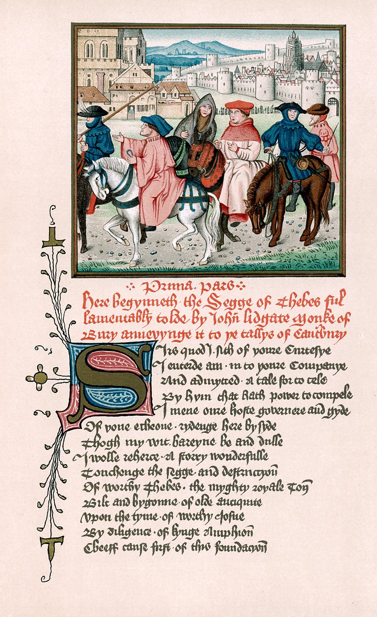 Canterburští poutníci, c1420 19. století od Unbekannt