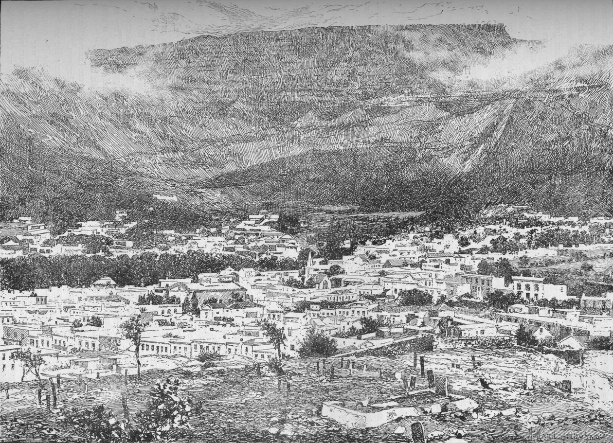 Kapské Město a Stolová hora, Jižní Afrika, c1900 1906 od Unbekannt