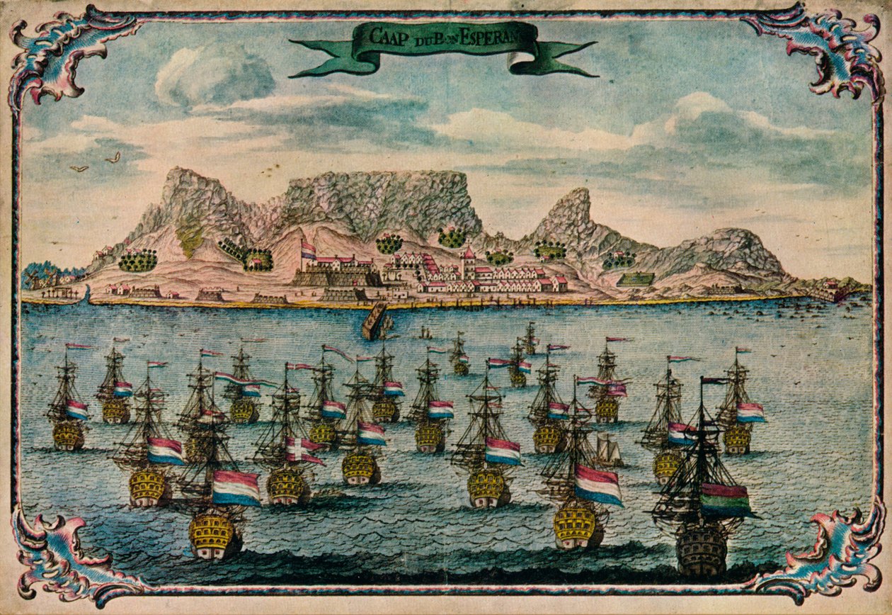 Kapské Město, c1680 od Unbekannt