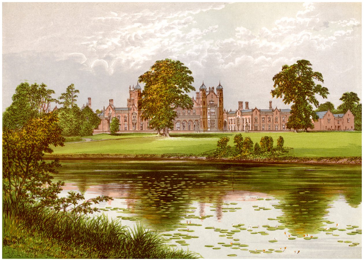 Capesthorne, Cheshire, domov rodiny Davenportových, c1880 od Unbekannt