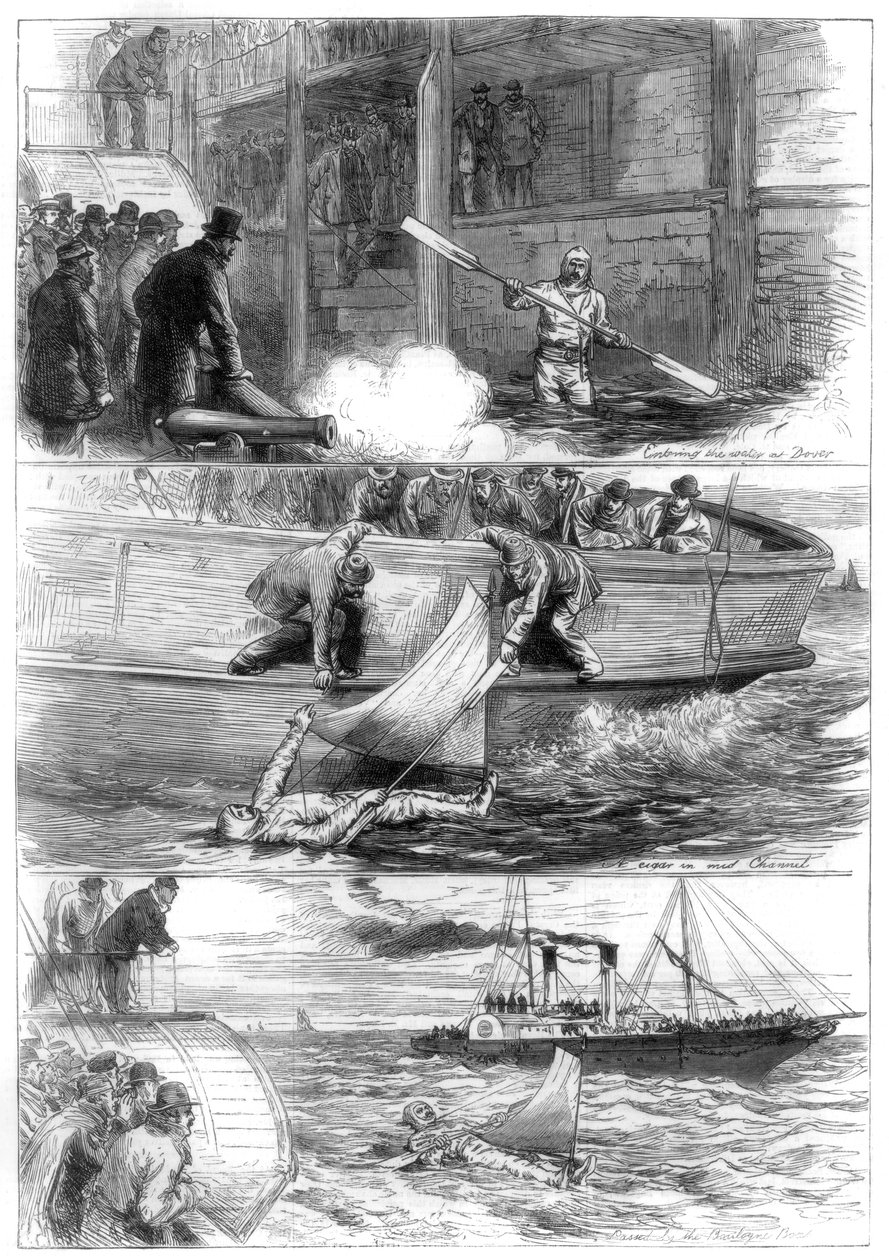 Plavba kapitána Boytona přes Kanál, 1875 od Unbekannt