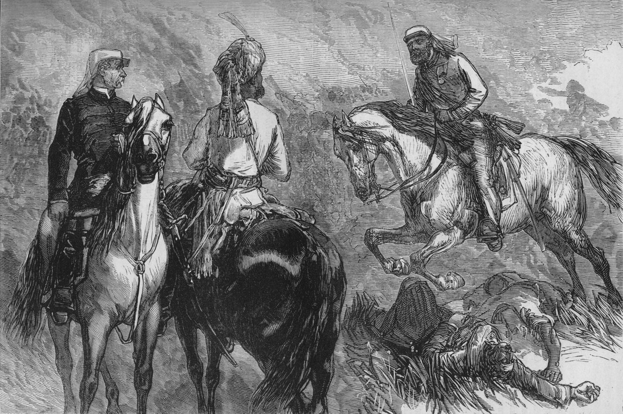 Kapitán Hope Johnstone přináší zprávy o zajetí, c1880 od Unbekannt