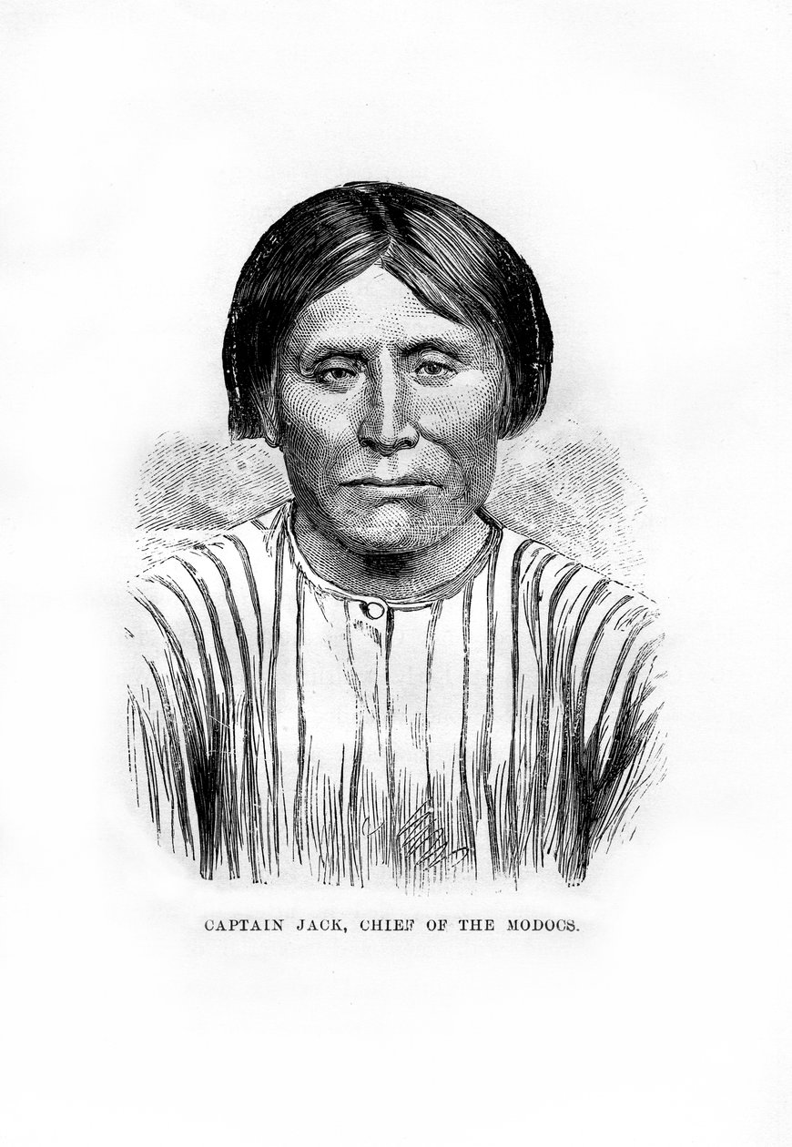 Kapitán Jack, náčelník indiánského kmene Modoc, 1872 od Unbekannt