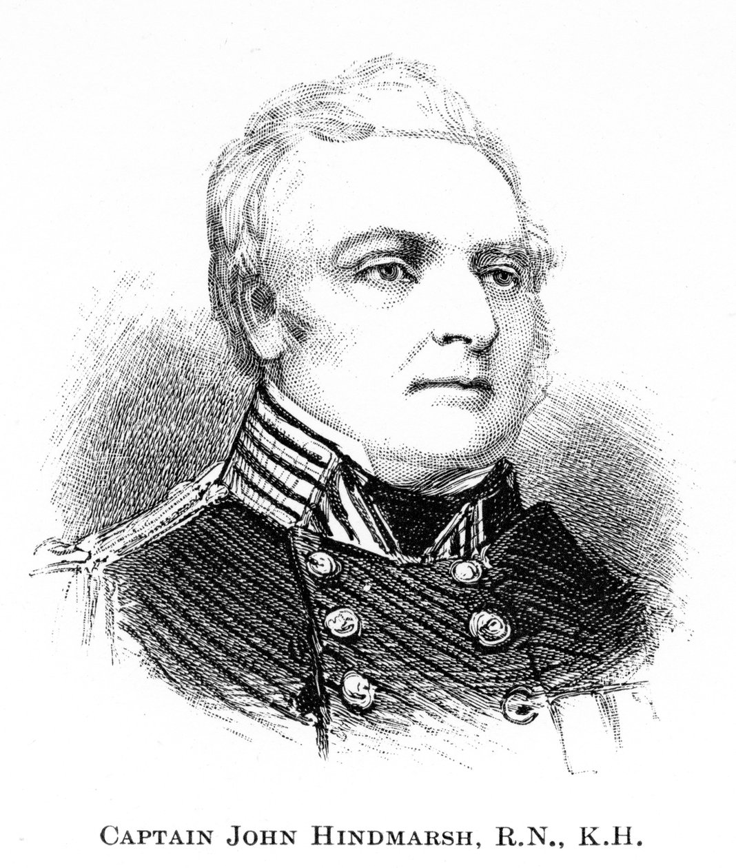 Kapitán John Hindmarsh, RN, KH, 1886 od Unbekannt