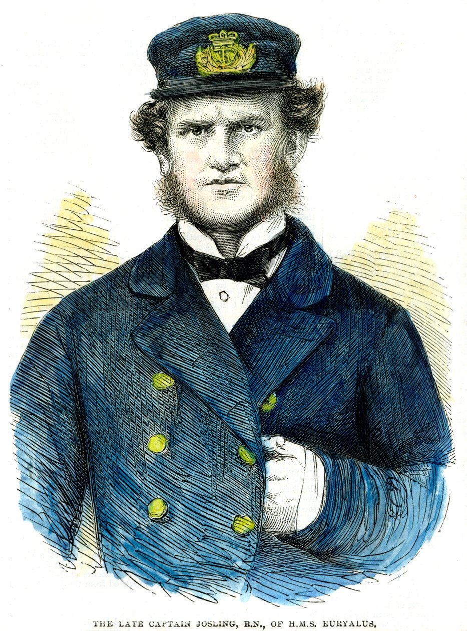 Kapitán Josling, z HMS Euryalus, 1863 od Unbekannt