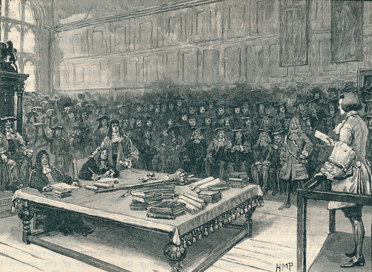 Kapitán Kidd před senátem Dolní sněmovny, 1700 1905 od Unbekannt