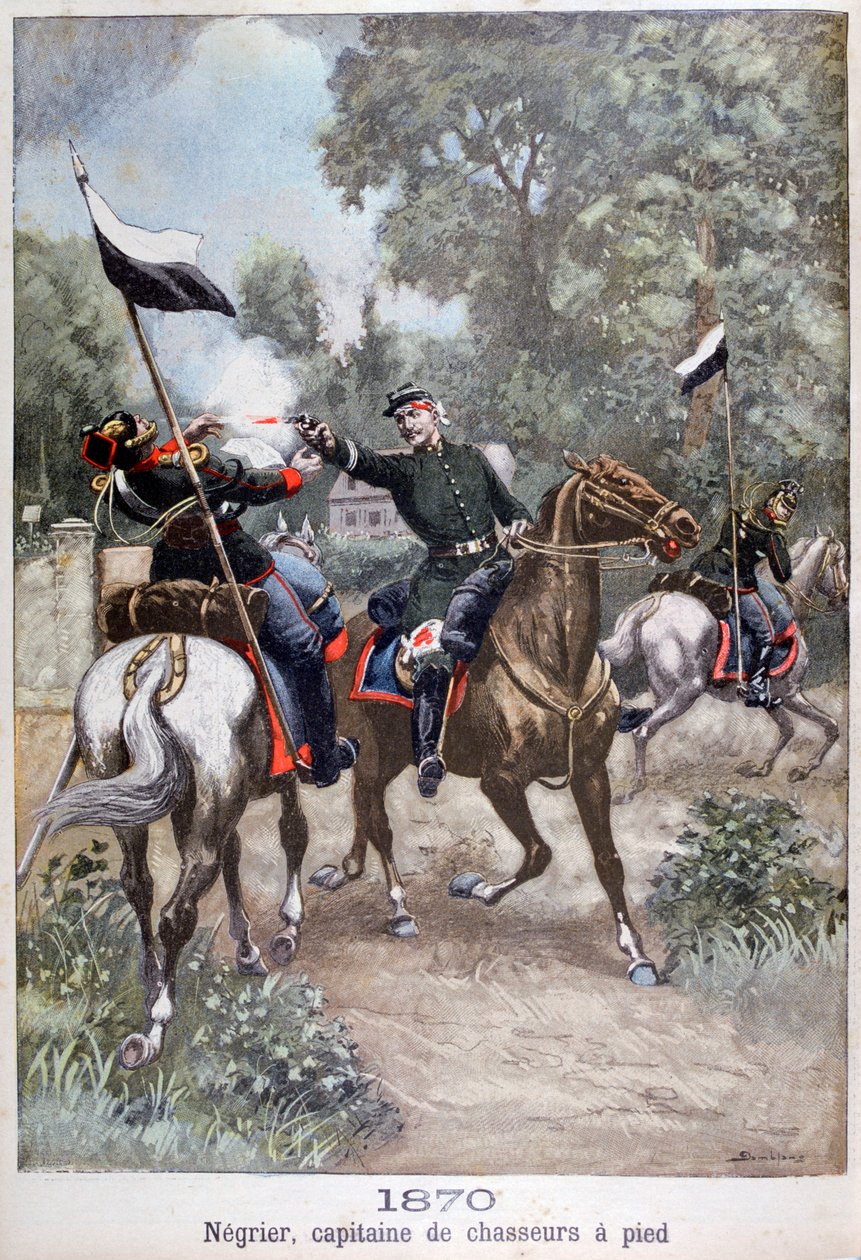 Kapitán lovců, francouzsko-německá válka, 1870, 1899 od Unbekannt