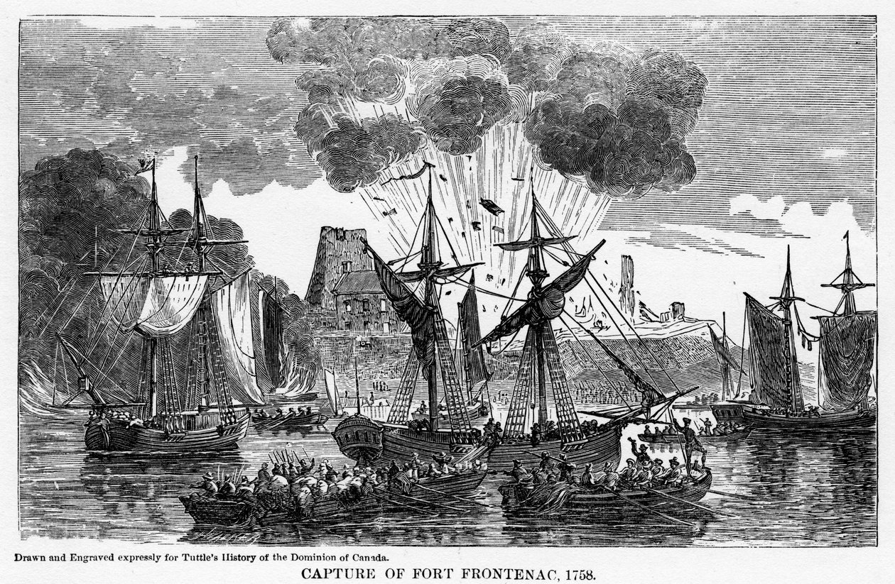 Dobytí Fort Frontenac, 1758, 1877 od Unbekannt