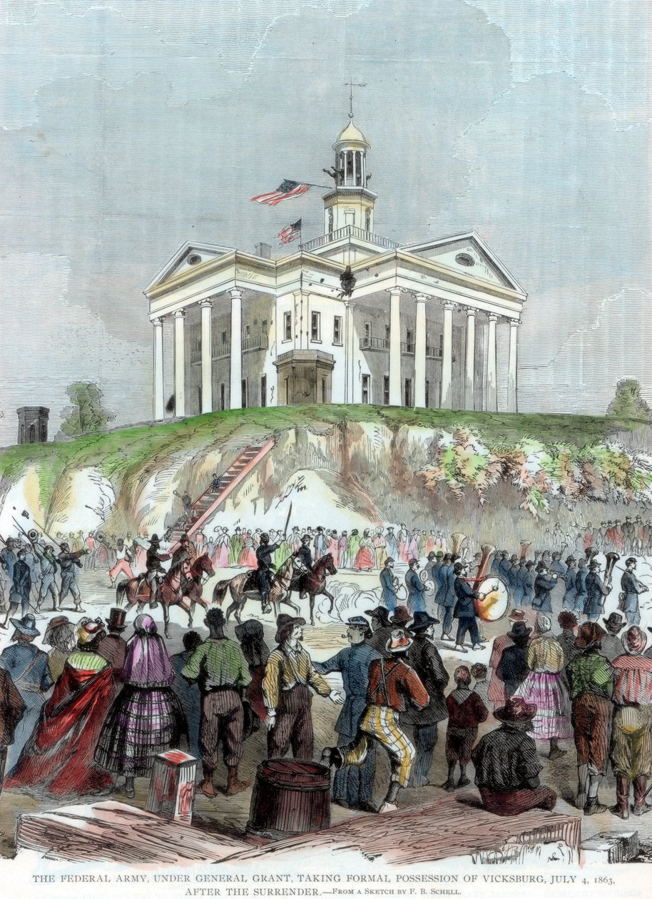 Dobytí Vicksburgu, Mississippi, armádou Unie, Americká občanská válka, 4. července 1863 od Unbekannt