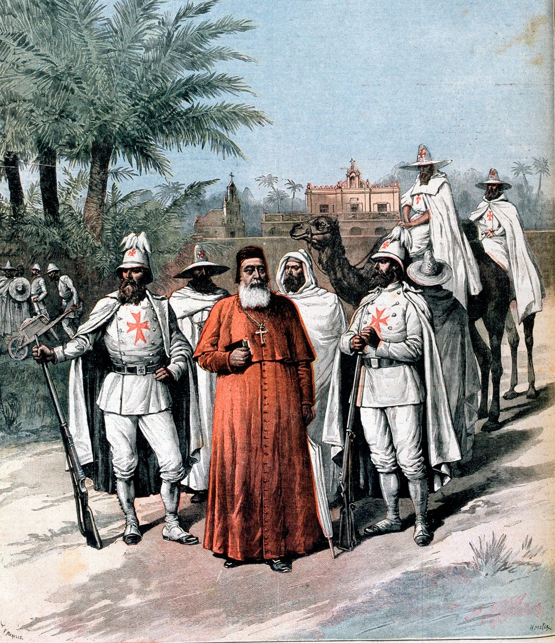 Kardinál Lavigerie, zakladatel Anti-Slavery Society, 1891 od Unbekannt