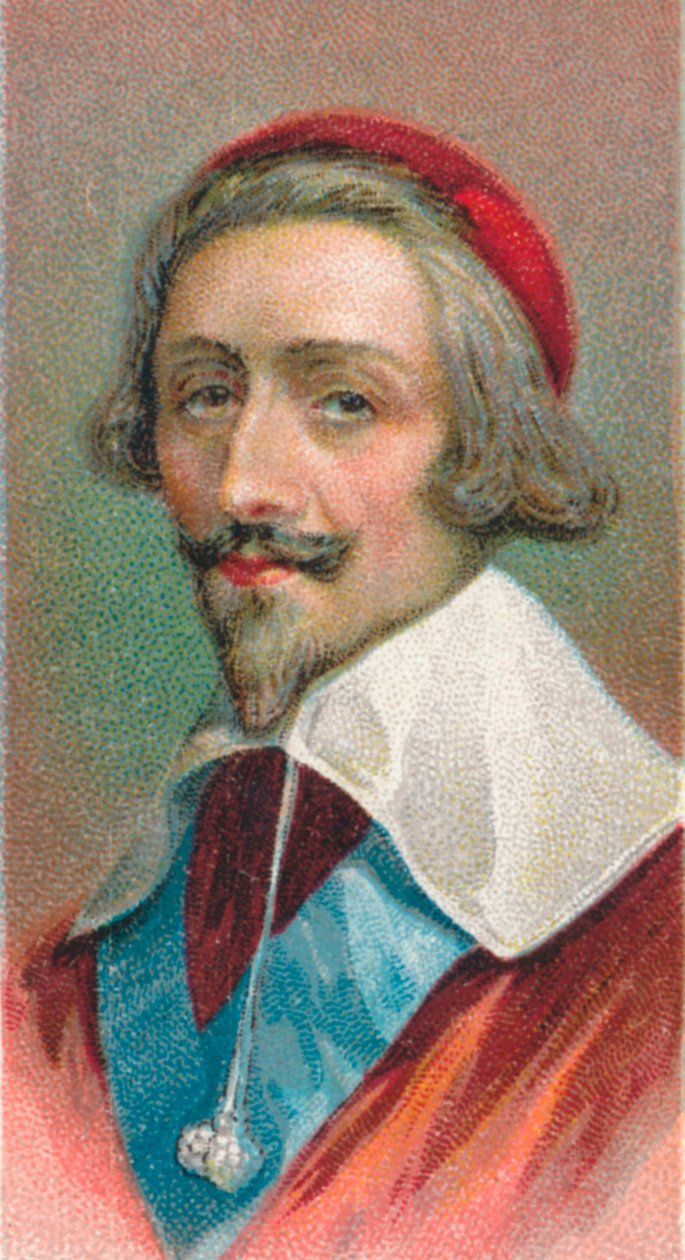Kardinál Richelieu 1585-1642, francouzský prelát a státník, 1924 od Unbekannt