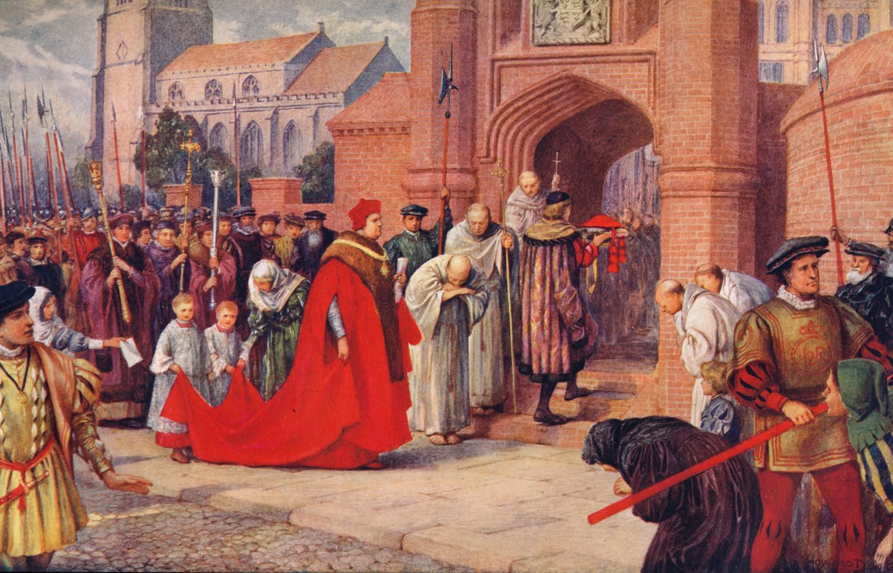 Kardinál Wolsey možná vstoupí do paláce Hampton Court, 1917 od Unbekannt