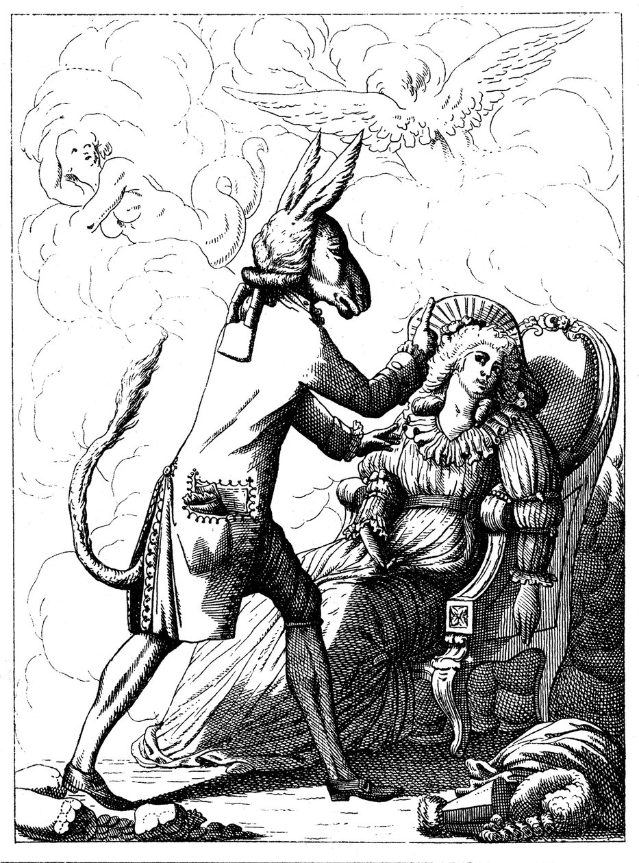Karikatura Franze Antona Mesmera, c1785 od Unbekannt