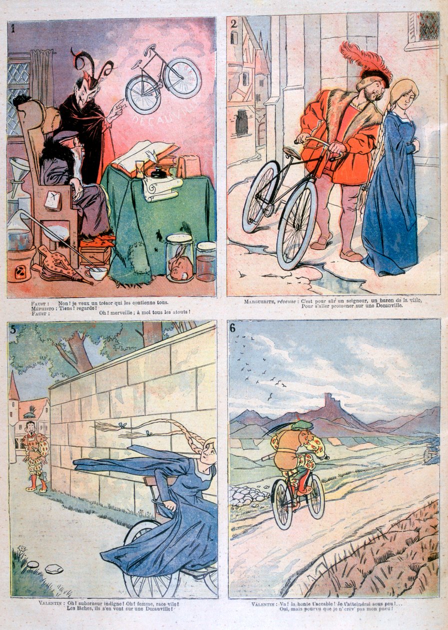 Karikatury z legendy o Faustovi, 1894 od Unbekannt