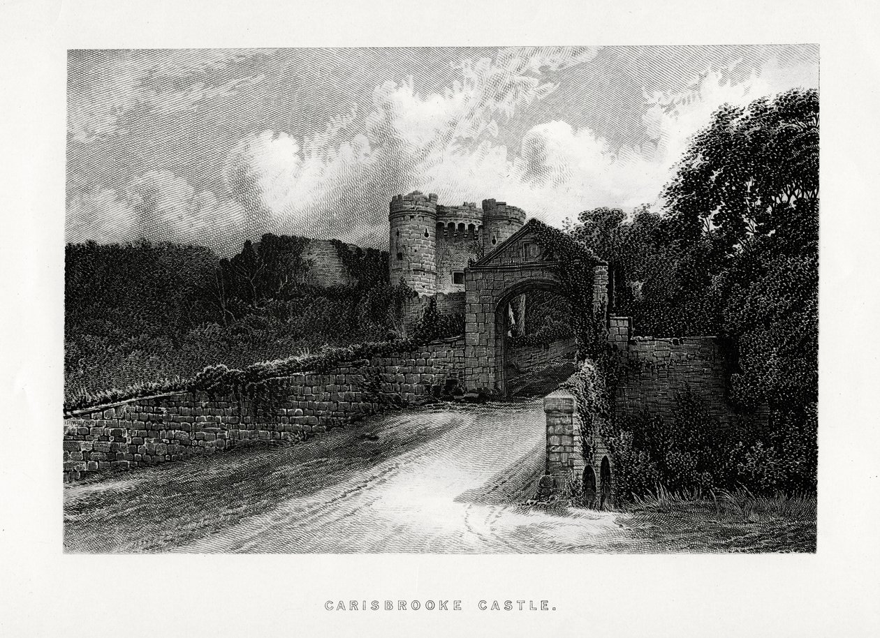Hrad Carisbrooke, Newport, Isle of Wight, 1896 od Unbekannt