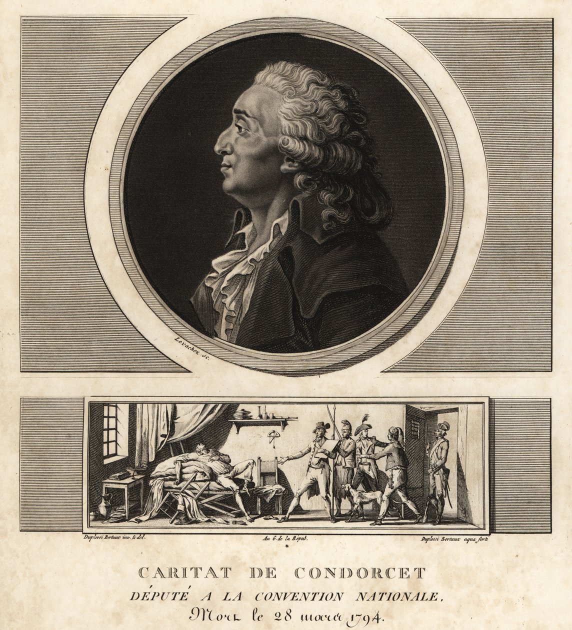 Caritat de Condorcet (1743-1794), francouzský filozof a matematik od Unbekannt