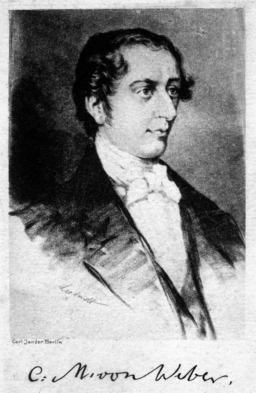 Carl Maria von Weber 1786-1826, německý skladatel, 20. století od Unbekannt