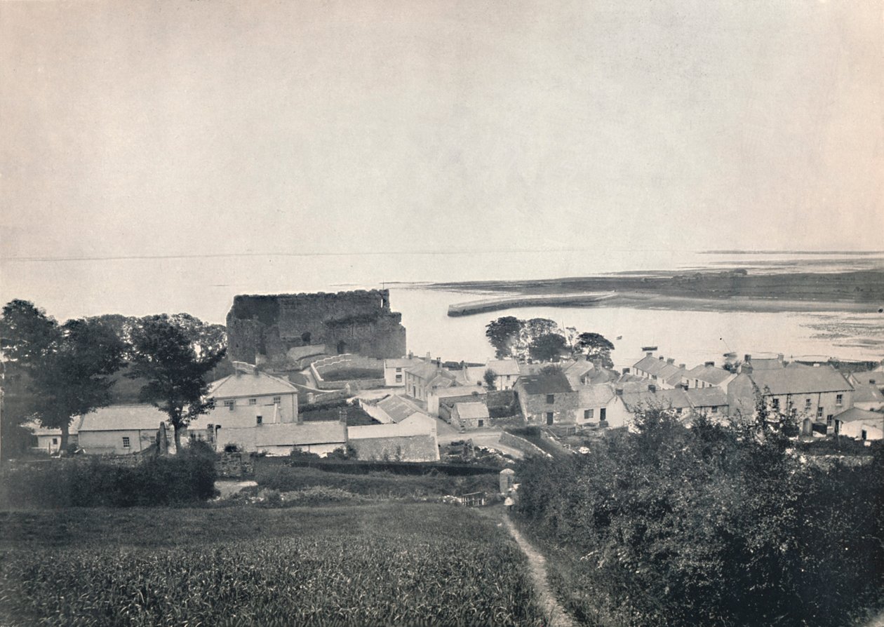 Carlingford - Ukazuje ruiny hradu Carlingford, 1895 od Unbekannt