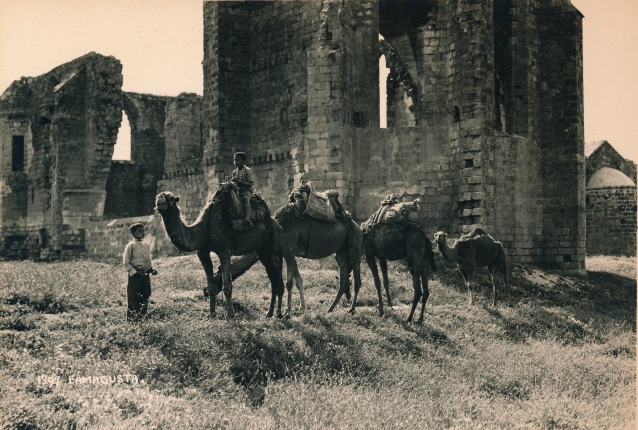 Karmelitánské a arménské kostely v Martinengo Bastion, Famagusta, Severní Kypr, 1936 od Unbekannt