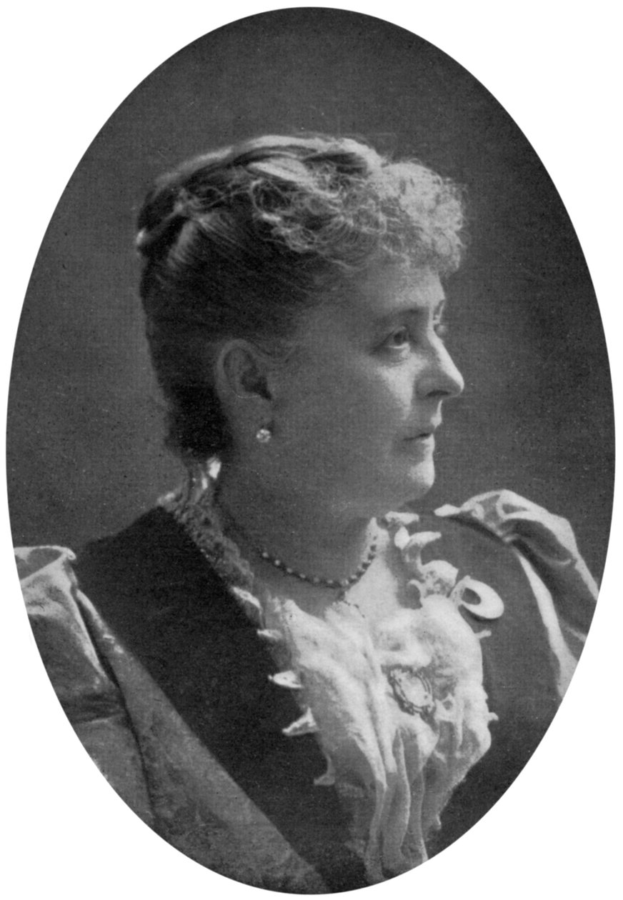 Caroline Lavinia Scott Harrison, manželka prezidenta Benjamina Harrisona, konec 19. století, 1908 od Unbekannt