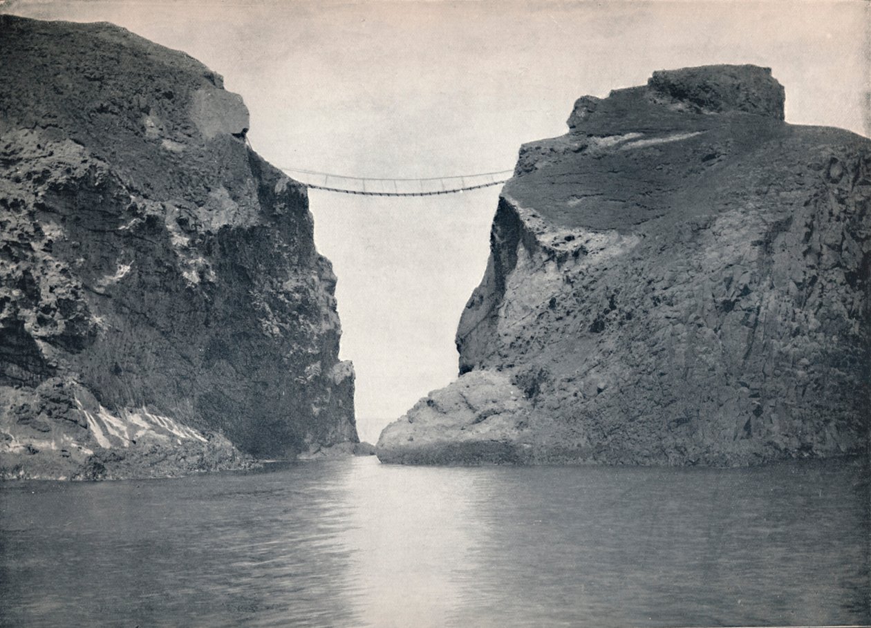 Carrick-A-Rede - Lanový most přes propast, 1895 od Unbekannt