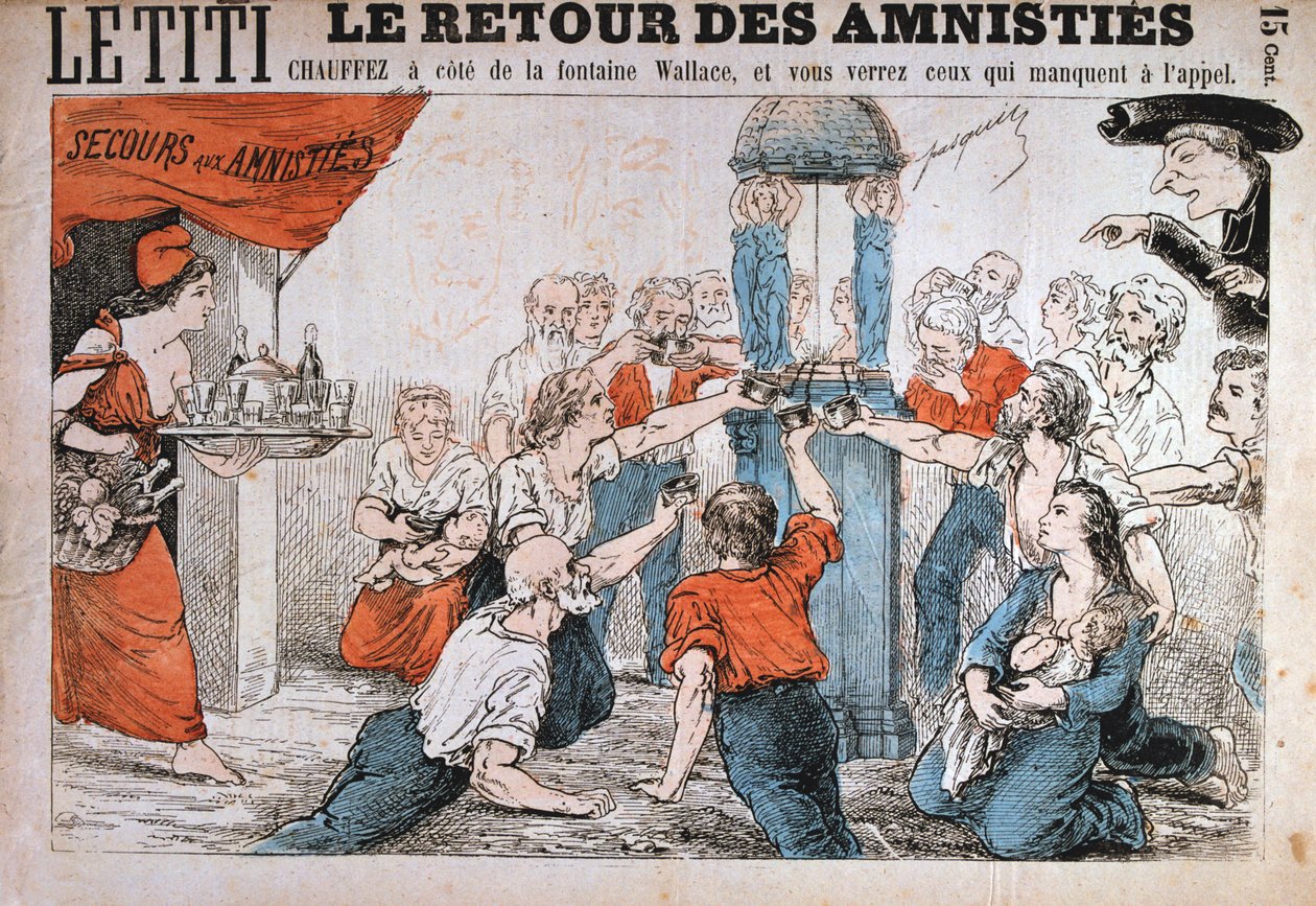 Cartoon, Pařížská komuna, 1871 od Unbekannt