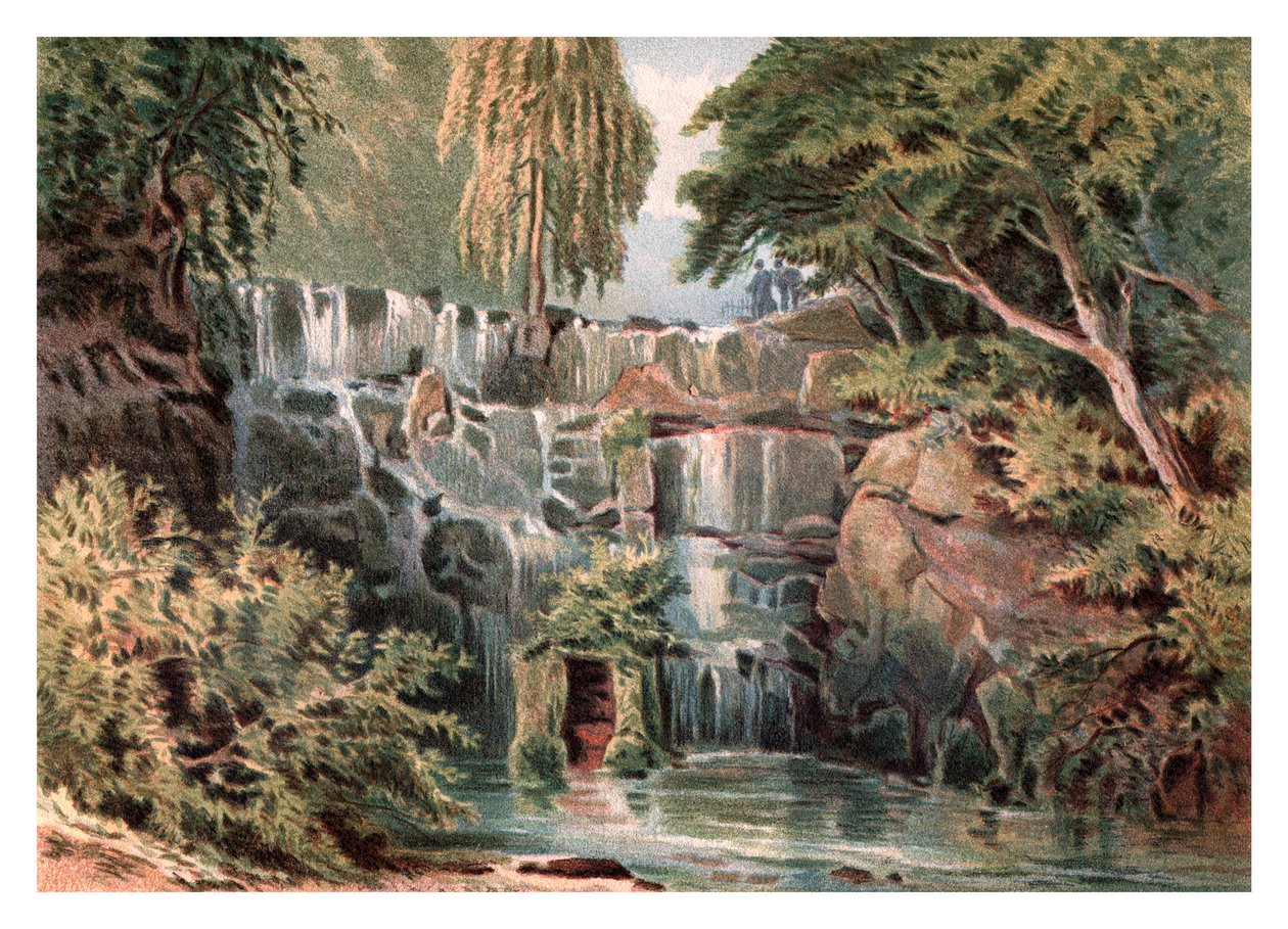 Cascade at Virginia Water, 1880 od Unbekannt