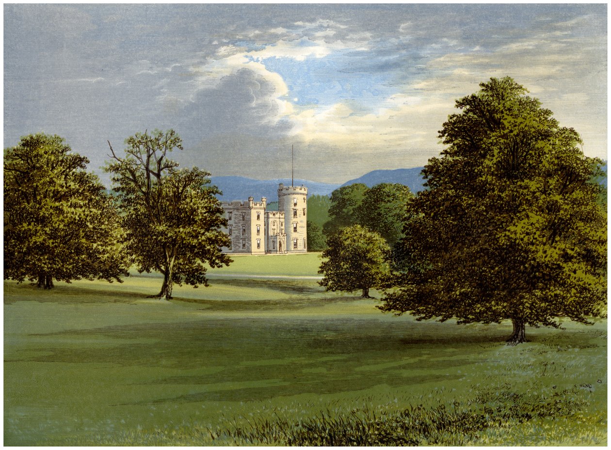Hrad Forbes, Aberdeenshire, Skotsko, domov lorda Forbese, c1880 od Unbekannt