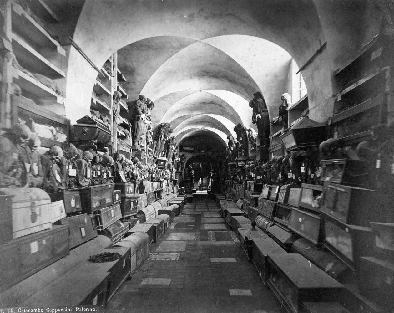 Katakomby kapucínů, Palermo, Itálie, 1910 od Unbekannt
