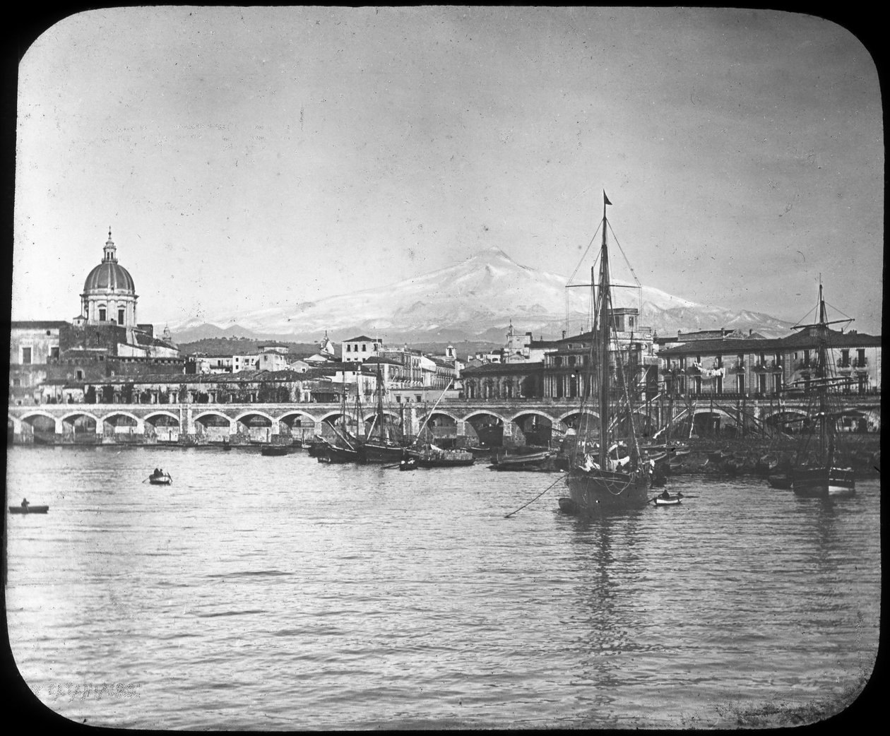 Catania a Etna, Sicílie, Itálie, konec 19. nebo začátek 20. století od Unbekannt