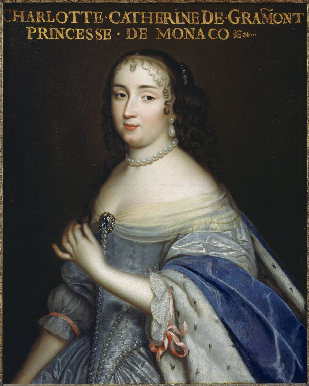 Catherine Charlotte de Gramont 1638-1678, princezna z Monaka a vévodkyně z Valentinois, c1665. od Unbekannt