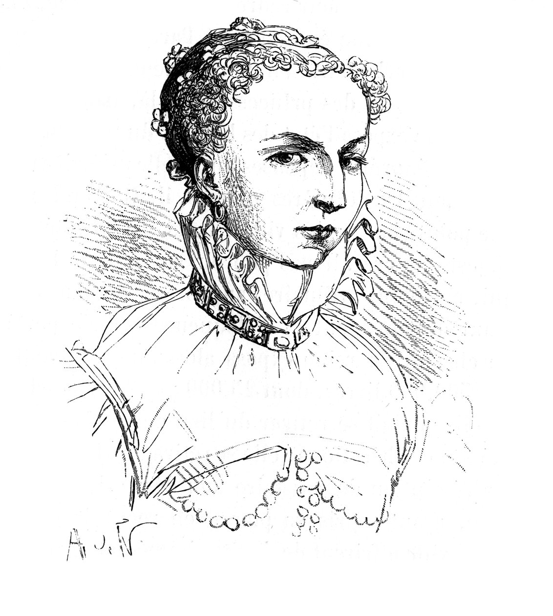 Catherine de Medici, královna Francie, 1519-1589 od Unbekannt