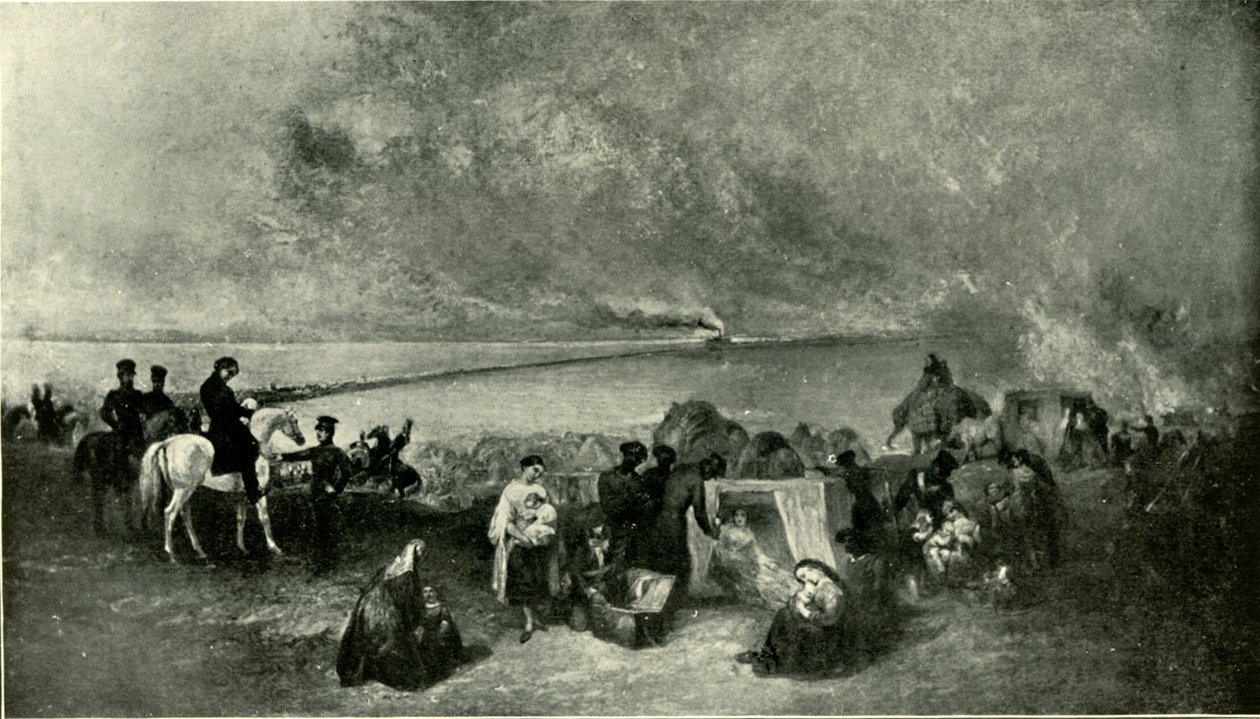 Cawnpore - Průchod Gangy s uprchlíky z Lucknow...listopad 1857, 1901. od Unbekannt