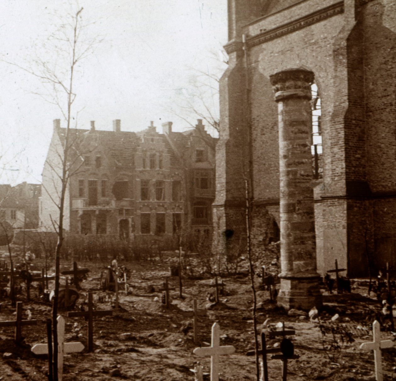 Hřbitov, Nieuwpoort, Flandry, Belgie, c1914-c1918 od Unbekannt